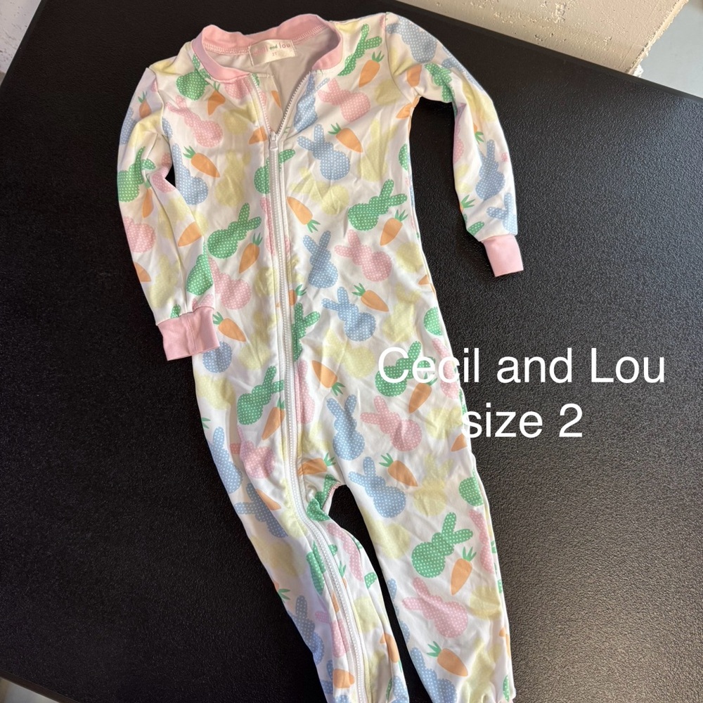 Cecil and Lou Pastel Cactus Kids Footie